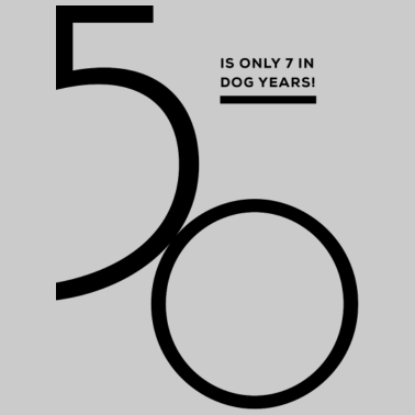 Motiv 50.Geburtstag nur 7 Hundejahre