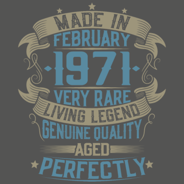 Motiv Jahrgang Februar 1971 geboren Retro Geburtstag