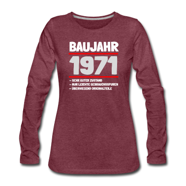 50 Geburtstag Geschenk Langarmshirt - Baujahr 1971 sehr guter Zustand, nur leichte...