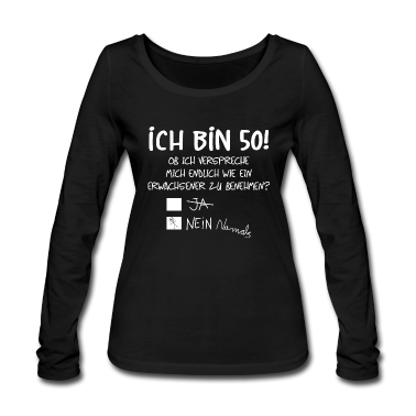 50 Geburtstag Geschenk Langarmshirt - ICH BIN 50! - 50. GEBURTSTAG
