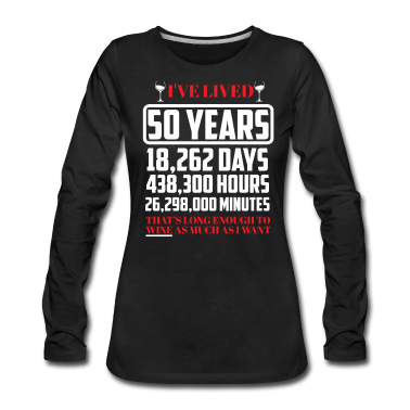 50 Geburtstag Geschenk Langarmshirt - 50. Geburtstag