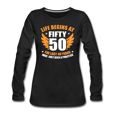 50 Geburtstag Geschenk Langarmshirt - 50. Geburtstag