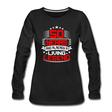 50 Geburtstag Geschenk Langarmshirt - 50. Geburtstag