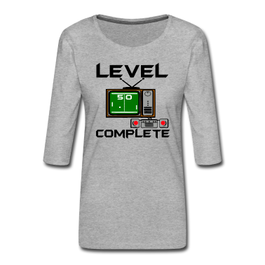 50 Geburtstag Geschenk Langarmshirt - level 50 , 50.Geburtstag .../+