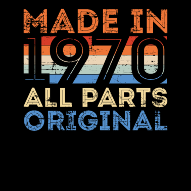 Motiv Made in 1970 Retro Vintage 50. Geburtstag