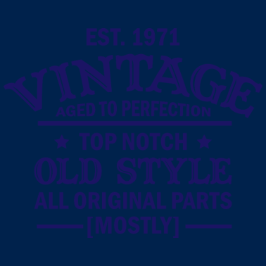 Motiv Vintage old style Geburtstag Geschenk 50 Jahre