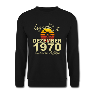 50 Geburtstag Geschenk Pullover - Legendär Dezember 1970 Jahr Geburtstag Geschenk