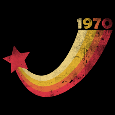 Motiv Vintage Retro Stern 1970 50. Geburtstag T-Shirt