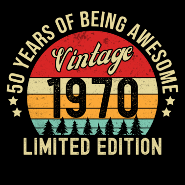 Motiv 50. Geburtstag Vintage 1970 Limited Edition