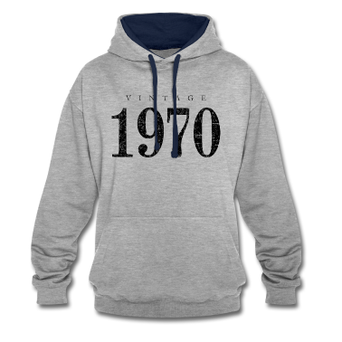 50 Geburtstag Geschenk Hoodie - Vintage 1970 (Antik Schwarz) 50. Geburtstag