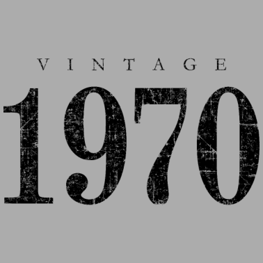 Motiv Vintage 1970 (Antik Schwarz) 50. Geburtstag