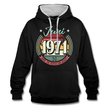 50 Geburtstag Geschenk Hoodie - Juni 1971 50. Geburtstag Geschenk lustig