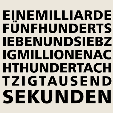 Motiv 50 Jahre in Sekunden 1