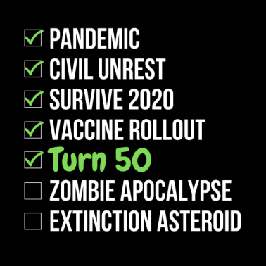 Motiv 50. Geburtstag Lustig Pandemie Virus