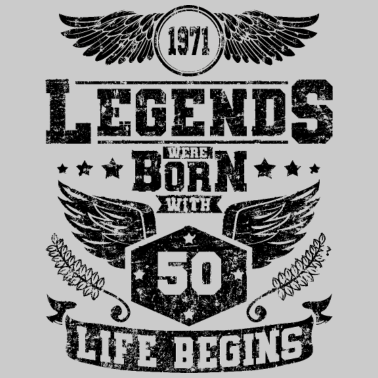 Motiv 50 Geburtstag Legende 1971