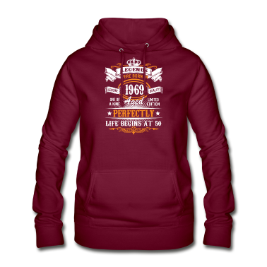 50 Geburtstag Geschenk Hoodie - 50. Geburtstag 1969 50 Jahre Legenden