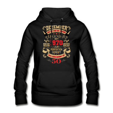 50 Geburtstag Geschenk Hoodie - 50. Geburtstag Dezember 1970 Geschenk Geschenkidee