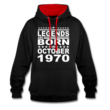 50 Geburtstag Geschenk Hoodie - Legendär seit Oktober 1970 Jahr 1970 Geburtstag