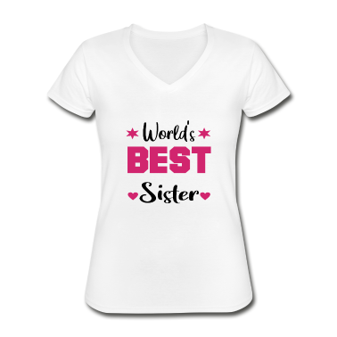 Geschenkidee Schwester T-Shirt - Beste Schwester der Welt Geschenkidee Schwestern