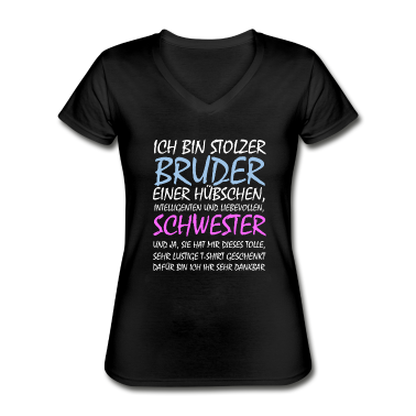 Geschenkidee Schwester T-Shirt - Stolzer Bruder Geschwister Geschenkidee Schwester