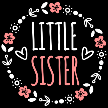 Motiv Kleine Schwester Geschenkidee Schwestern Herz süß