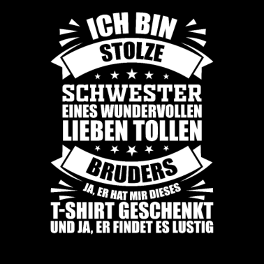 Motiv Schwester Spruch Geschenkidee