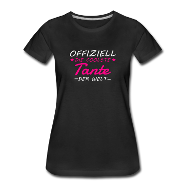 Geschenkidee Schwester T-Shirt - Offiziell die coolste Tante Geschenkidee Schwester