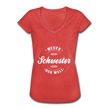 Geschenkidee Schwester T-Shirt - Beste Schwester der Welt - Geschenkidee