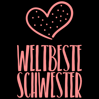 Motiv weltbeste schwester mit Herz