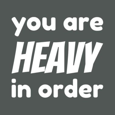 Motiv Du bist schwer in Ordnung Denglisch Geschenkidee