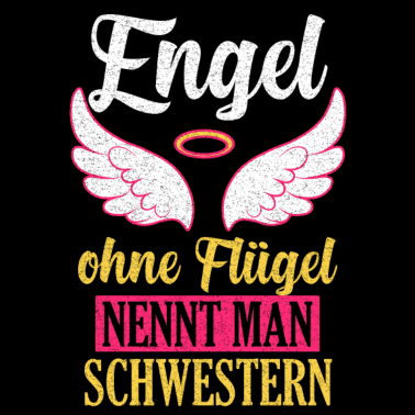 Motiv Schwester Engel Geschwister Geschenkidee