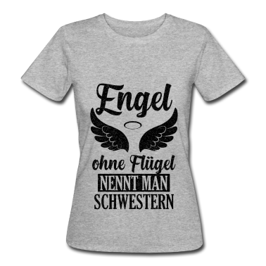 Geschenkidee Schwester T-Shirt - Schwester Engel Geschwister Geschenkidee