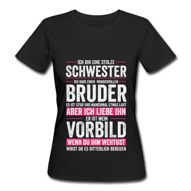Geschenkidee Schwester T-Shirt - Schwester Bruder Geschwister Geschenkidee