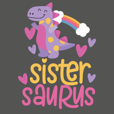 Motiv Schwester Saurus Geschenkidee für Kinder