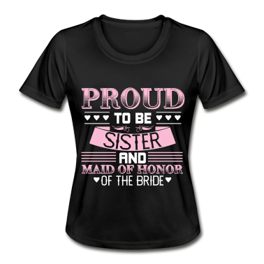 Geschenkidee Schwester T-Shirt - Schwester der Braut Polterabend Geschenkidee