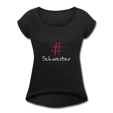 Geschenkidee Schwester T-Shirt - #Schwester Hashtag Lieblingsschwester Geschenkidee