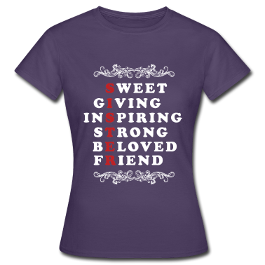 Geschenkidee Schwester T-Shirt - Schwester Schwestern