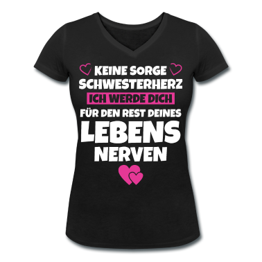 Geschenkidee Schwester T-Shirt - Schwesterherz Geschenkidee Beste Schwester