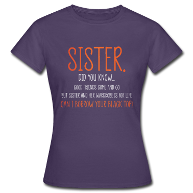 Geschenkidee Schwester T-Shirt - Schwester Schwestern