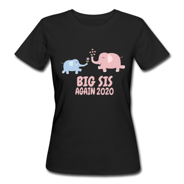 Geschenkidee Schwester T-Shirt - Elefant Schwester Geschwister Geschenkidee