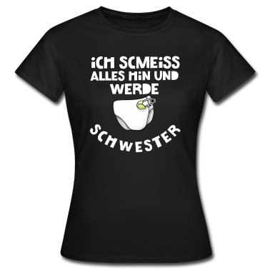 Geschenkidee Schwester T-Shirt - Schwester Geschenkidee Mutter Schwanger