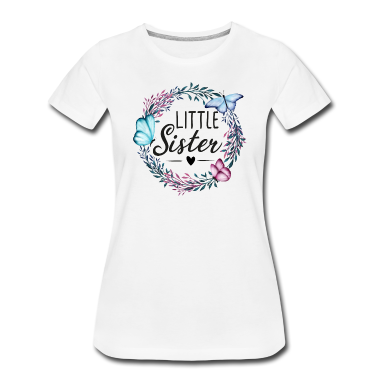 Geschenkidee Schwester T-Shirt - Little Sister - Kleine Schwester - Geschenkidee