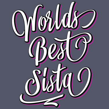 Motiv Worlds Best Sista - Beste Schwester der Welt