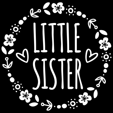 Motiv Kleine Schwester Geschenkidee Schwestern Herz süß