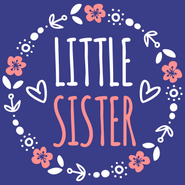 Motiv Kleine Schwester Geschenkidee Schwestern Herz süß