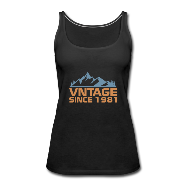 Geschenkidee Schwester Tank Top - Vintage since 1981 Geburtstag Geschenk 40 Jahre