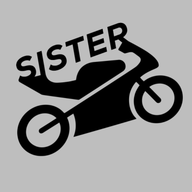 Motiv Schwester Motorrad Schwester Motorrad