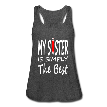 Geschenkidee Schwester Tank Top - beste Schwester große Schwester Geschenkidee
