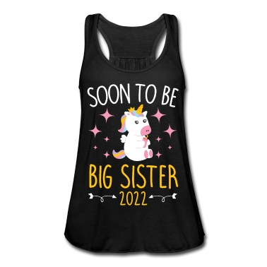 Geschenkidee Schwester Tank Top - Werde Große Schwester 2022 Einhorn