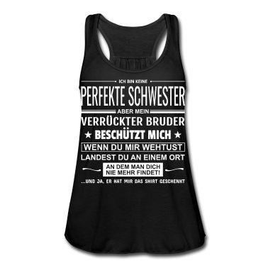 Geschenkidee Schwester Tank Top - Ich Bin Keine Perfekte Schwester Geschenk